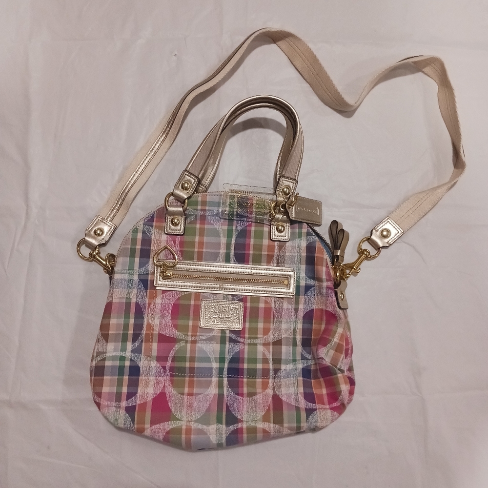 Signature Coach bag-Pastel plaid